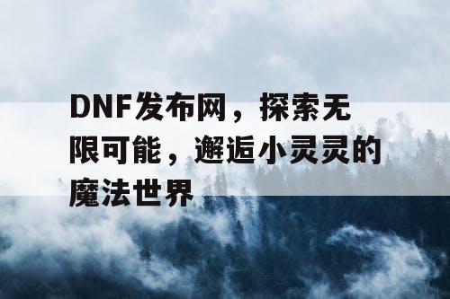 DNF发布网，探索无限可能，邂逅小灵灵的魔法世界