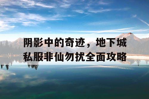 阴影中的奇迹，地下城私服非仙勿扰全面攻略