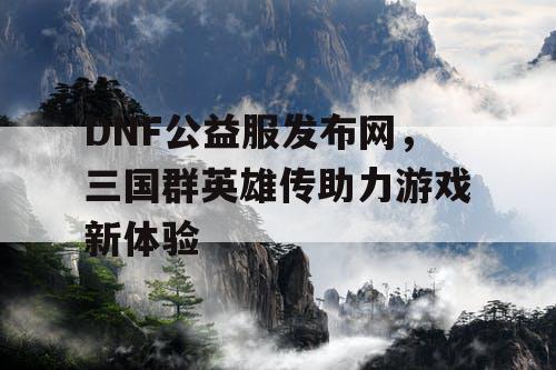 DNF公益服发布网，三国群英雄传助力游戏新体验